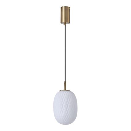 Luster na sajli CANDY 1xE14/25W/230V bijela pr. 15 cm