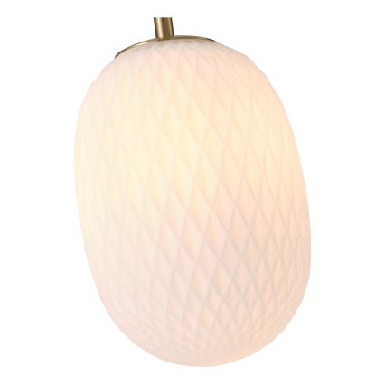 Luster na sajli CANDY 1xE14/25W/230V bijela pr. 15 cm