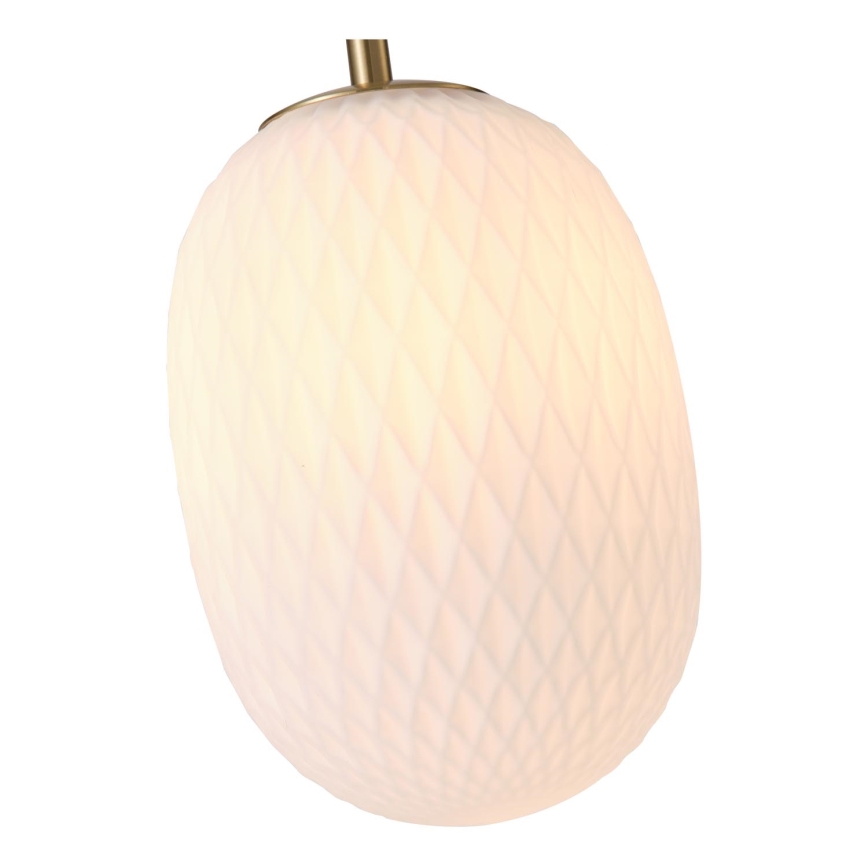 Luster na sajli CANDY 1xE14/25W/230V bijela pr. 15 cm