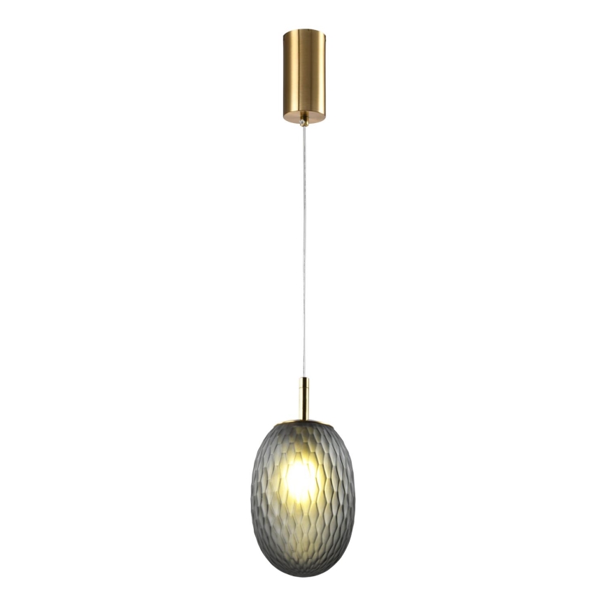 Luster na sajli CANDY 1xE14/25W/230V siva pr. 15 cm