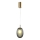 Luster na sajli CANDY 1xE14/25W/230V siva pr. 15 cm