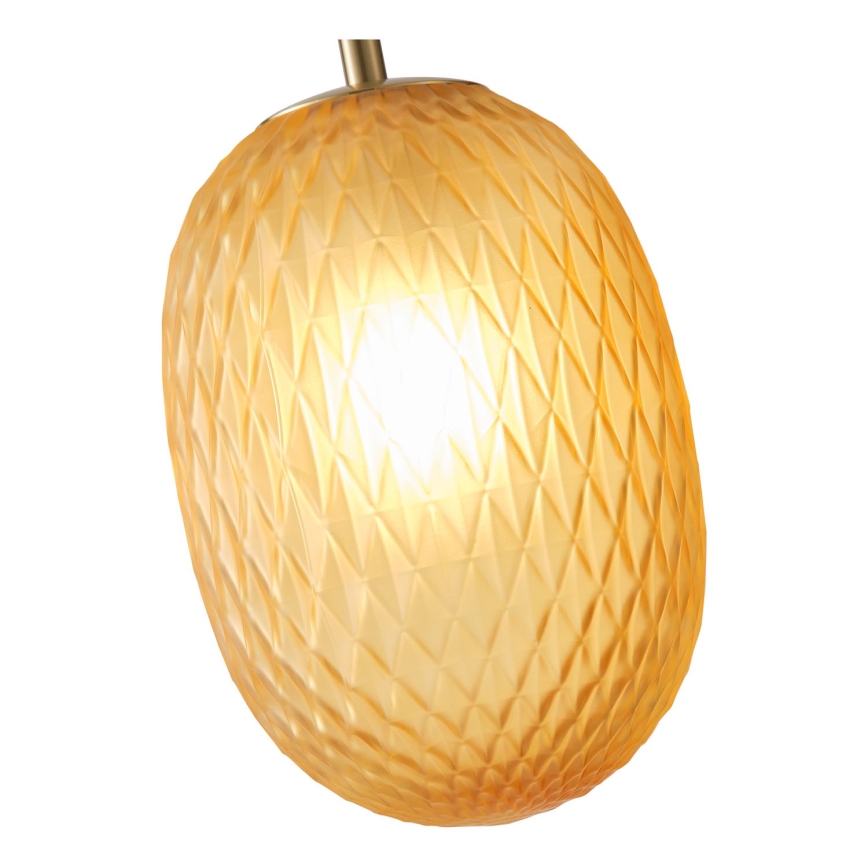 Luster na sajli CANDY 1xE14/25W/230V smeđa pr. 15 cm