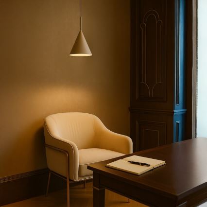 Luster na sajli CAPITAL 1xGX53/15W/230V, promjer 17 cm, taupe