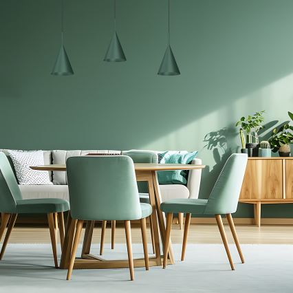 Luster na sajli CAPITAL 1xGX53/15W/230V, promjer 17 cm, u zelenoj boji