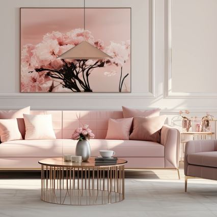 Luster na sajli CAPITAL 1xGX53/15W/230V, promjer 60 cm, ružičasto zlato