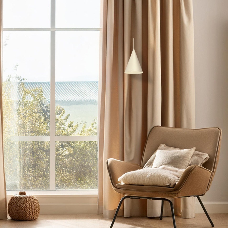 Luster na sajli CAPITAL 1xGX53/15W/230V Ø 17 cm krem boja