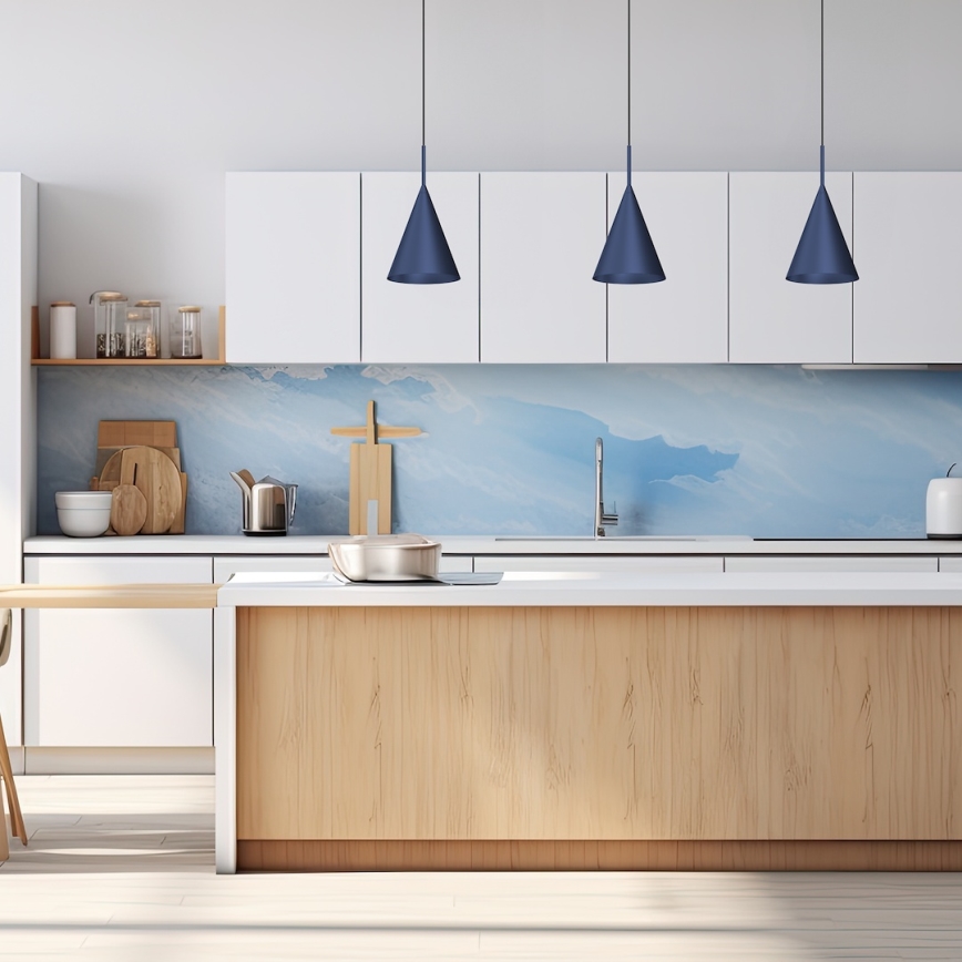 Luster na sajli CAPITAL 1xGX53/15W/230V Ø 17 cm plava