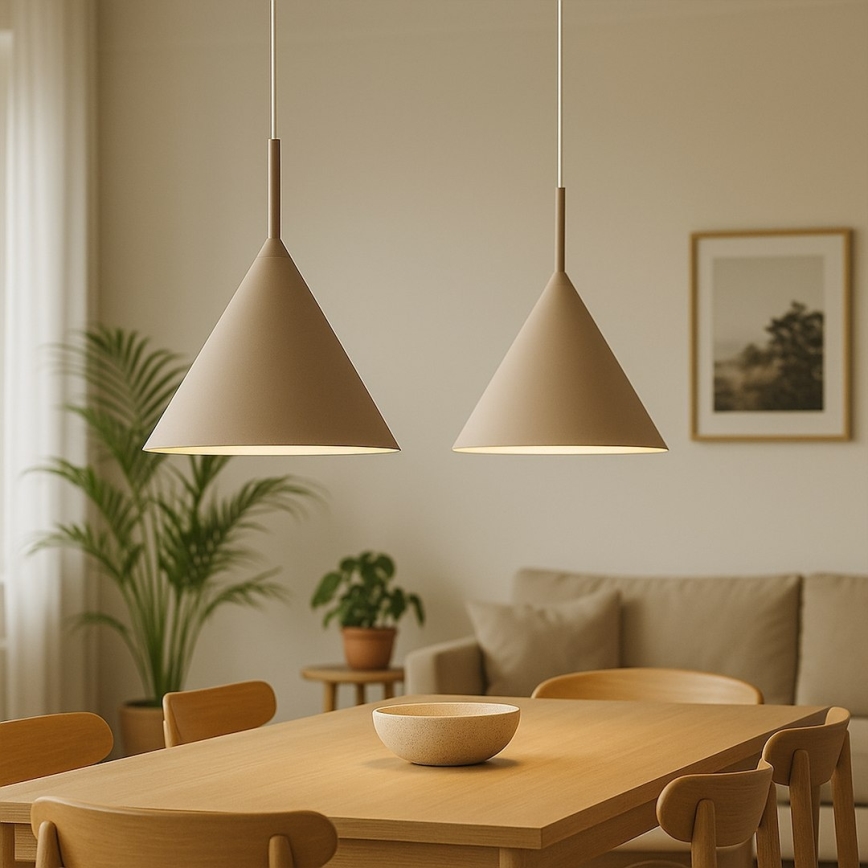 Luster na sajli CAPITAL 1xGX53/15W/230V, Ø 32 cm, bež