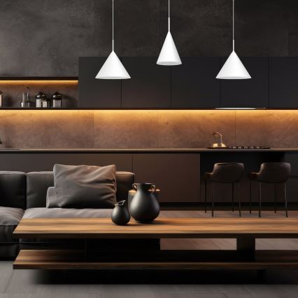 Luster na sajli CAPITAL 1xGX53/15W/230V Ø 32 cm bijeli