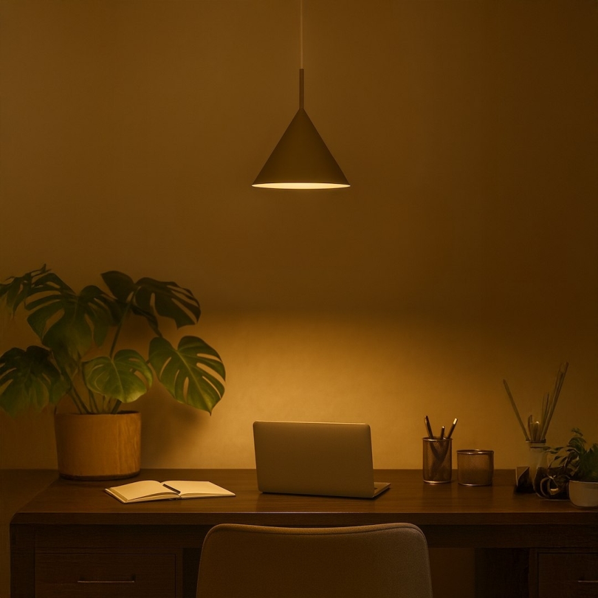 Luster na sajli CAPITAL 1xGX53/15W/230V Ø 32 cm taupe