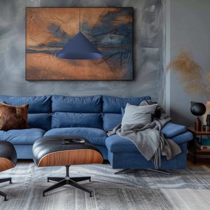 Luster na sajli CAPITAL 1xGX53/15W/230V, Ø 46 cm, plavi