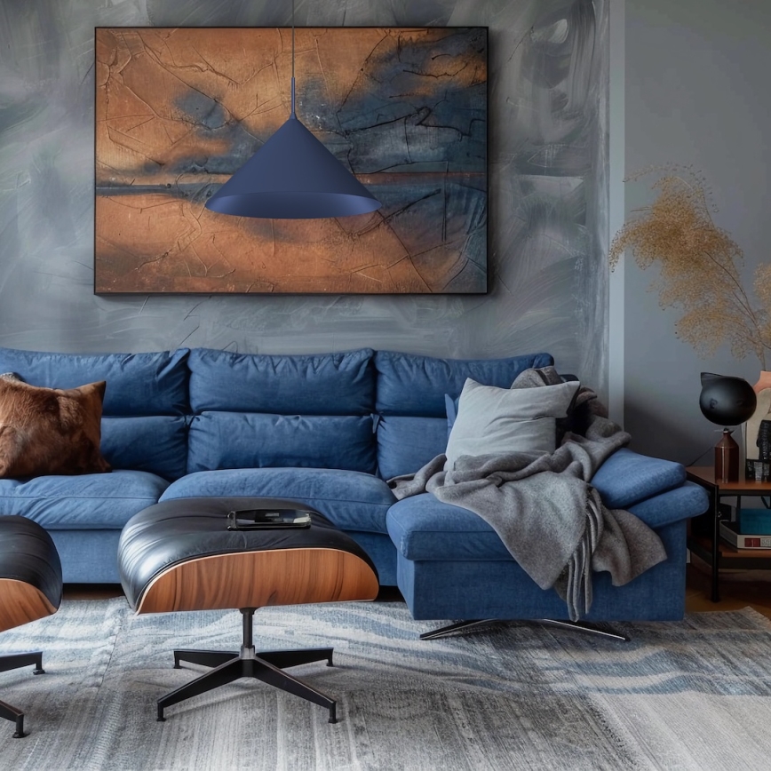 Luster na sajli CAPITAL 1xGX53/15W/230V, Ø 46 cm, plavi