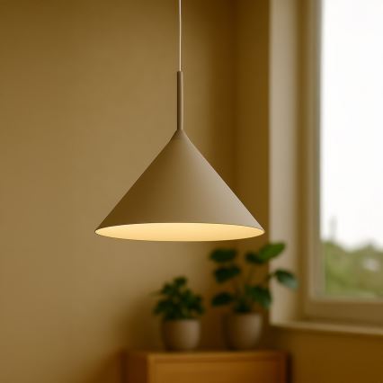 Luster na sajli CAPITAL 1xGX53/15W/230V Ø 46 cm taupe