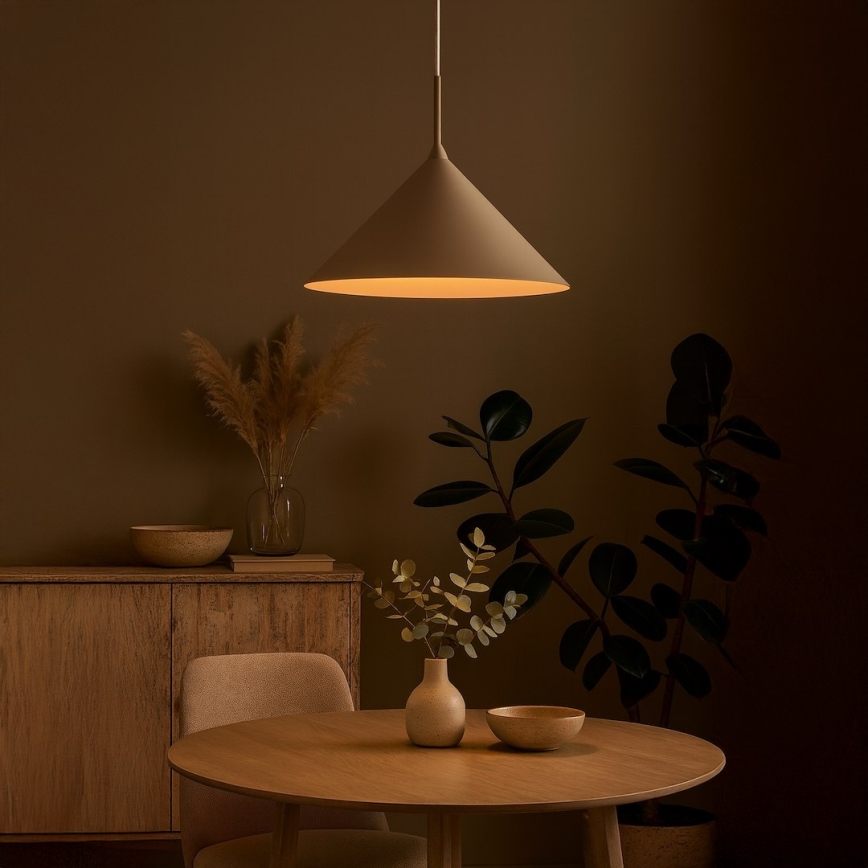 Luster na sajli CAPITAL 1xGX53/15W/230V Ø 46 cm taupe