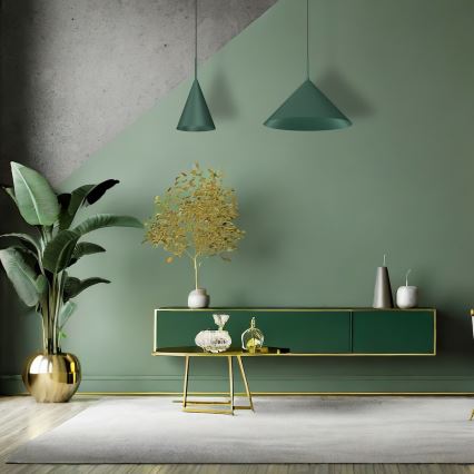 Luster na sajli CAPITAL 1xGX53/15W/230V, Ø 46 cm, zelene boje