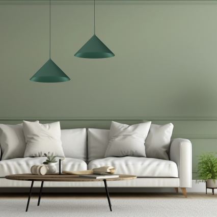 Luster na sajli CAPITAL 1xGX53/15W/230V, Ø 46 cm, zelene boje