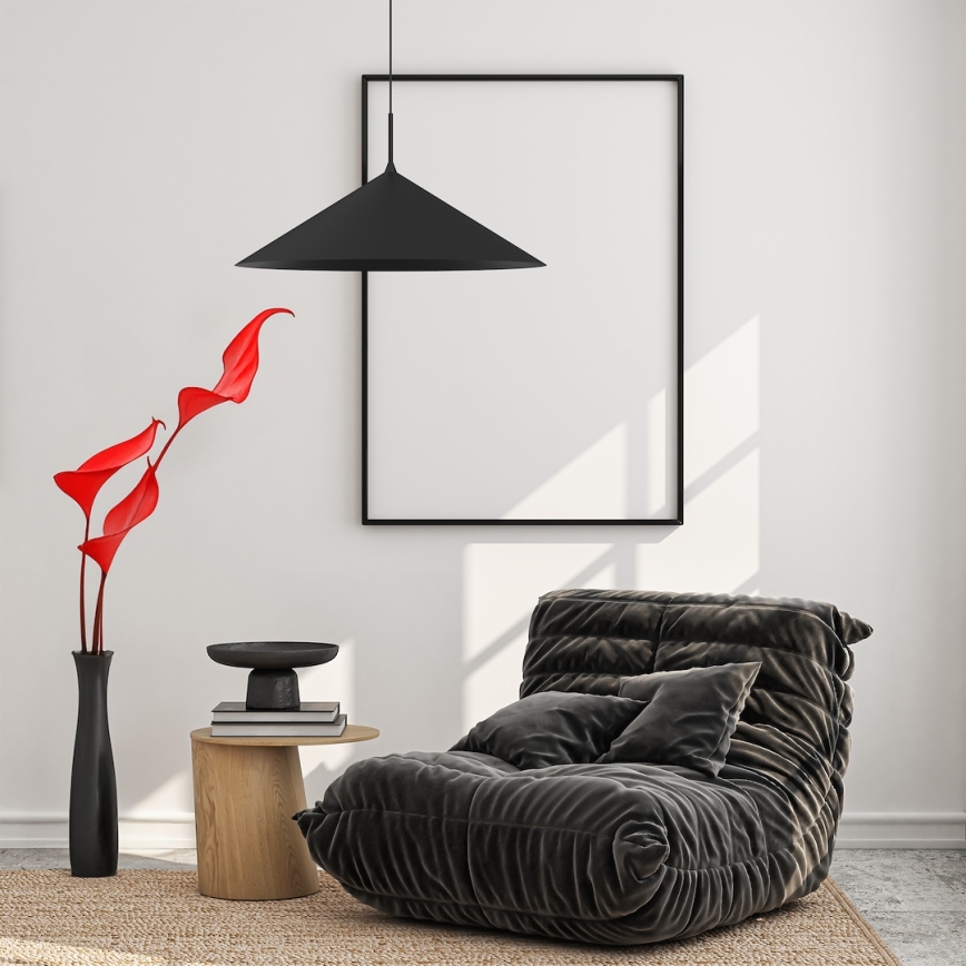 Luster na sajli CAPITAL 1xGX53/15W/230V Ø 60 cm, crni