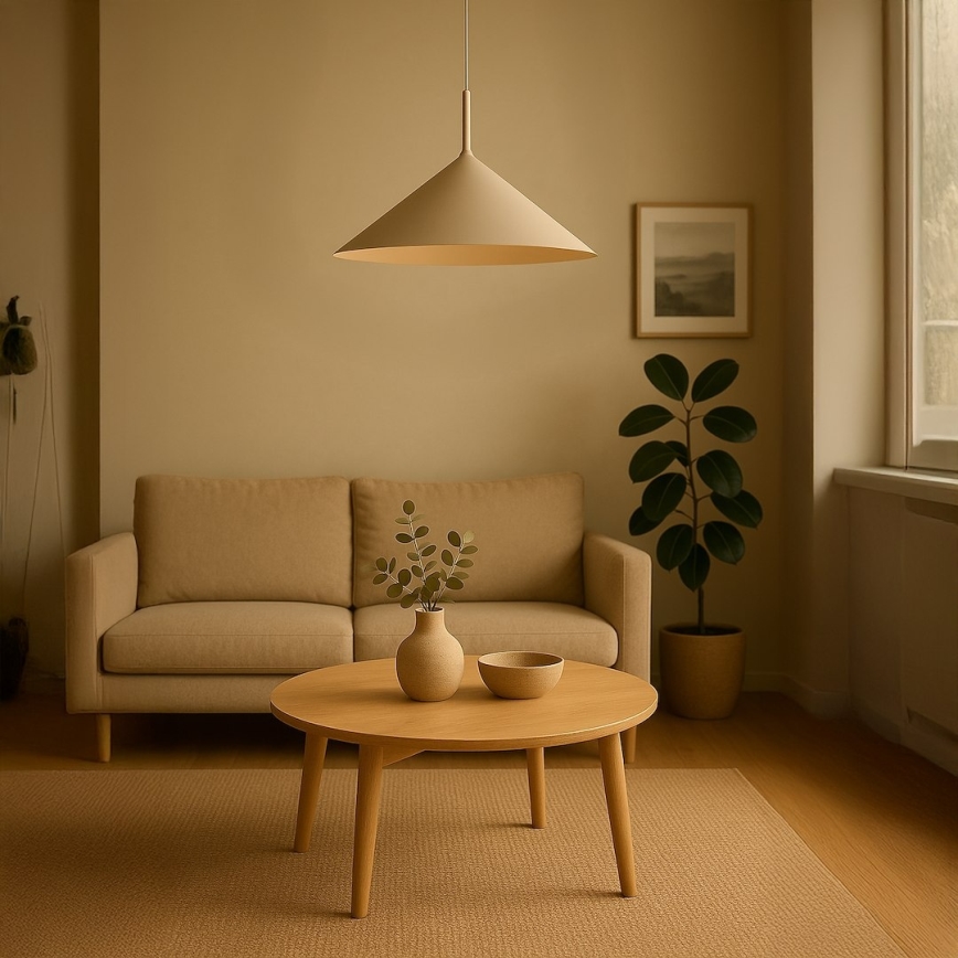 Luster na sajli CAPITAL 1xGX53/15W/230V Ø 60 cm taupe