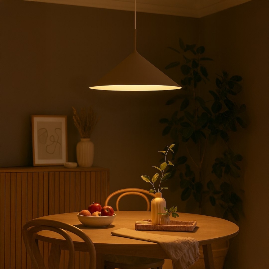 Luster na sajli CAPITAL 1xGX53/15W/230V Ø 60 cm taupe