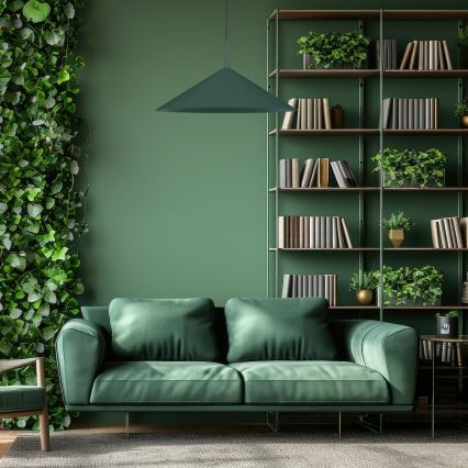 Luster na sajli CAPITAL 1xGX53/15W/230V, Ø 60 cm, zeleni