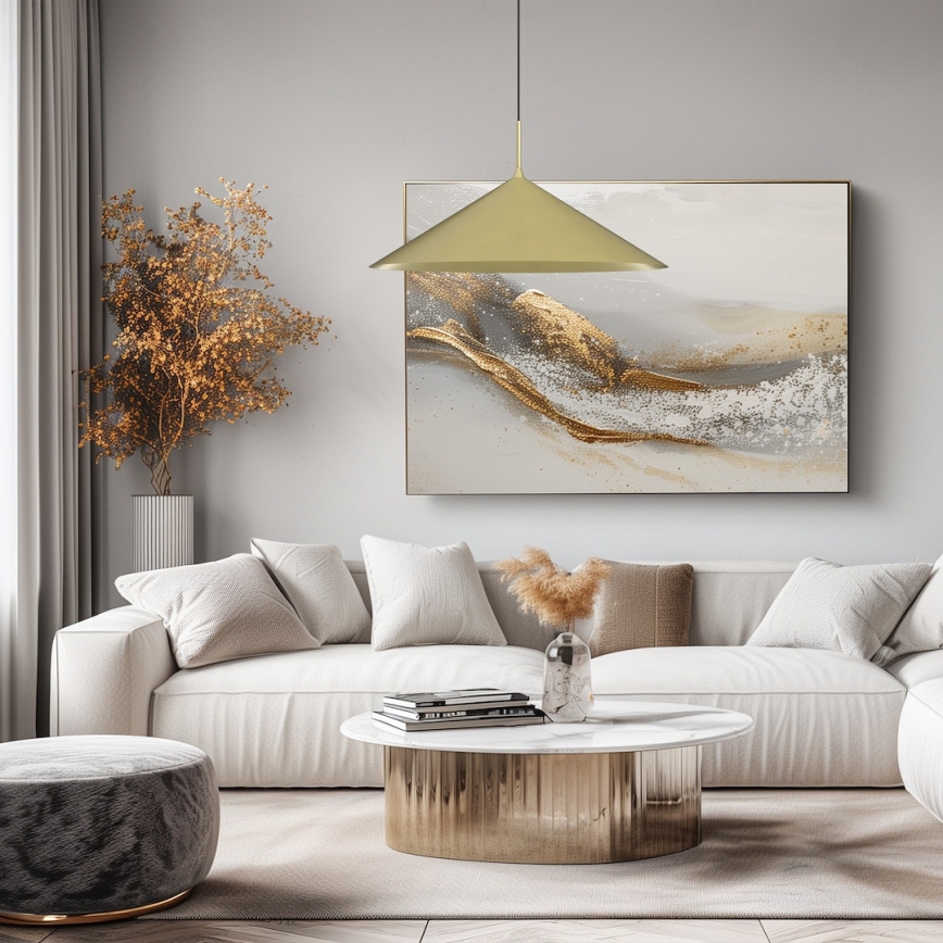 Luster na sajli CAPITAL 1xGX53/15W/230V Ø 60 cm zlatna