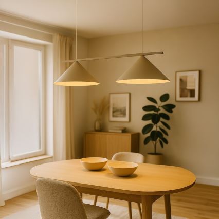 Luster na sajli CAPITAL 2xGX53/15W/230V bež