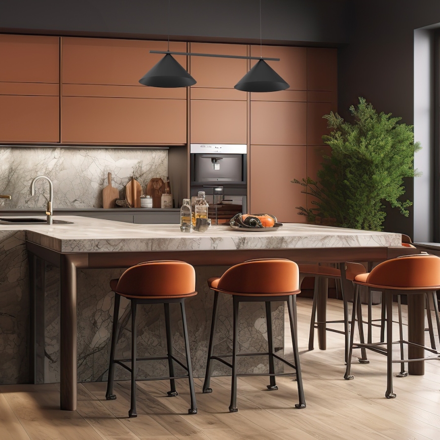 Luster na sajli CAPITAL 2xGX53/15W/230V crne boje