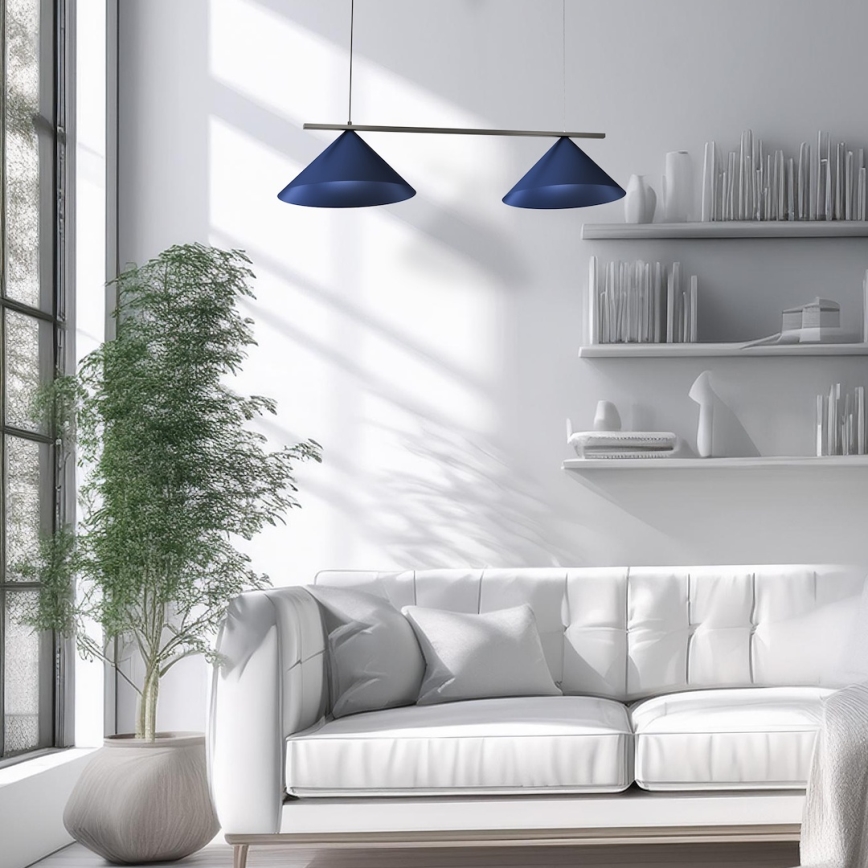 Luster na sajli CAPITAL 2xGX53/15W/230V plavi