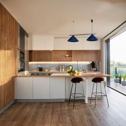 Luster na sajli CAPITAL 2xGX53/15W/230V plavi