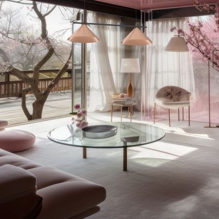 Luster na sajli CAPITAL 2xGX53/15W/230V ružičasto zlato