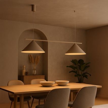 Luster na sajli CAPITAL 2xGX53/15W/230V taupe