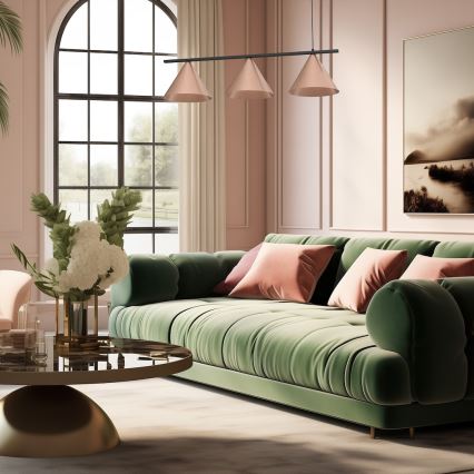 Luster na sajli CAPITAL 3xGX53/15W/230V bakreni