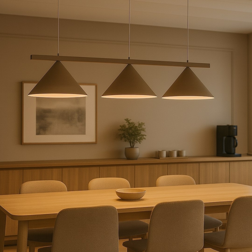 Luster na sajli CAPITAL 3xGX53/15W/230V bež