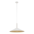 Luster na sajli CAPRI 1xE27/15W/230V pr. 50 cm bijela/zlatna