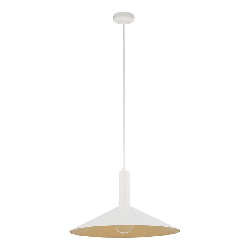Luster na sajli CAPRI 1xE27/15W/230V pr. 50 cm bijela/zlatna