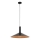 Luster na sajli CAPRI 1xE27/15W/230V pr. 50 cm crna/bakrena