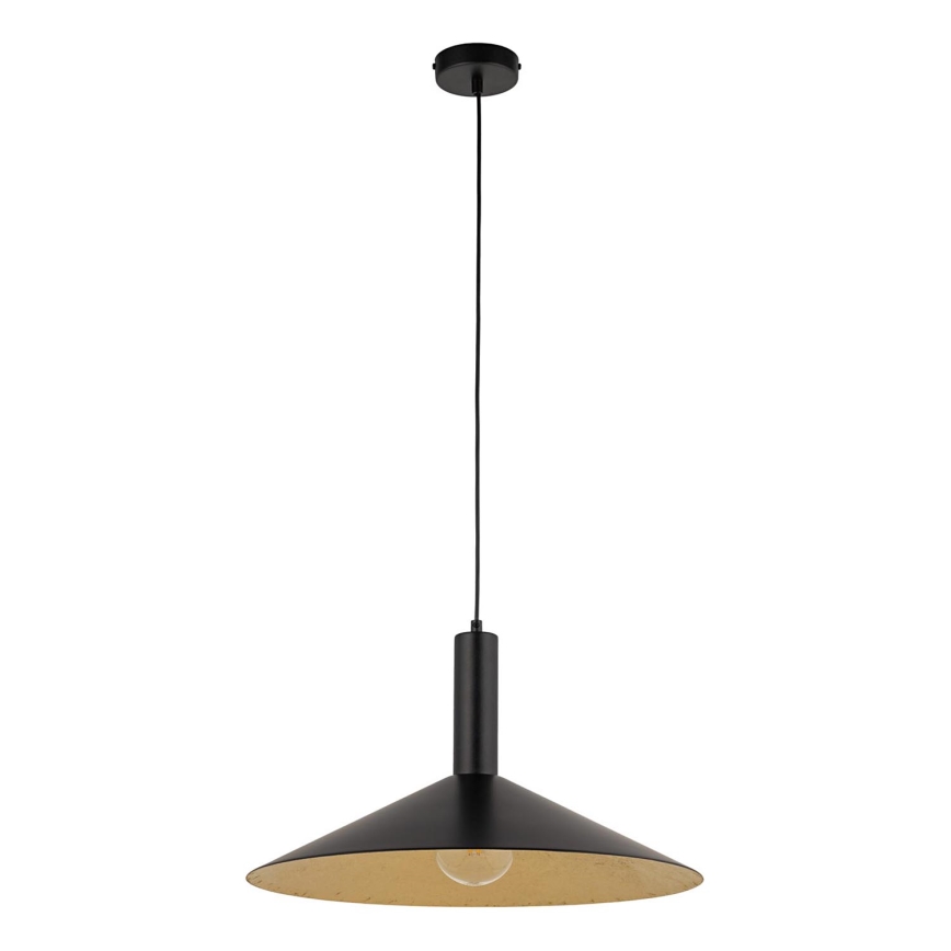Luster na sajli CAPRI 1xE27/15W/230V pr. 50 cm crna/zlatna