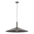 Luster na sajli CAPRI 1xE27/15W/230V pr. 70 cm antracit/siva