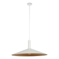 Luster na sajli CAPRI 1xE27/15W/230V pr. 70 cm bijela/bakrena