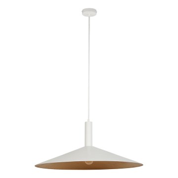 Luster na sajli CAPRI 1xE27/15W/230V pr. 70 cm bijela/bakrena