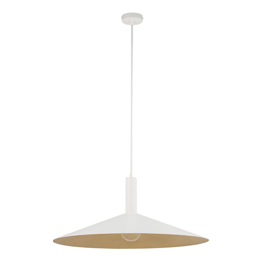 Luster na sajli CAPRI 1xE27/15W/230V pr. 70 cm bijela/zlatna