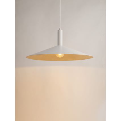 Luster na sajli CAPRI 1xE27/15W/230V pr. 70 cm bijela/zlatna