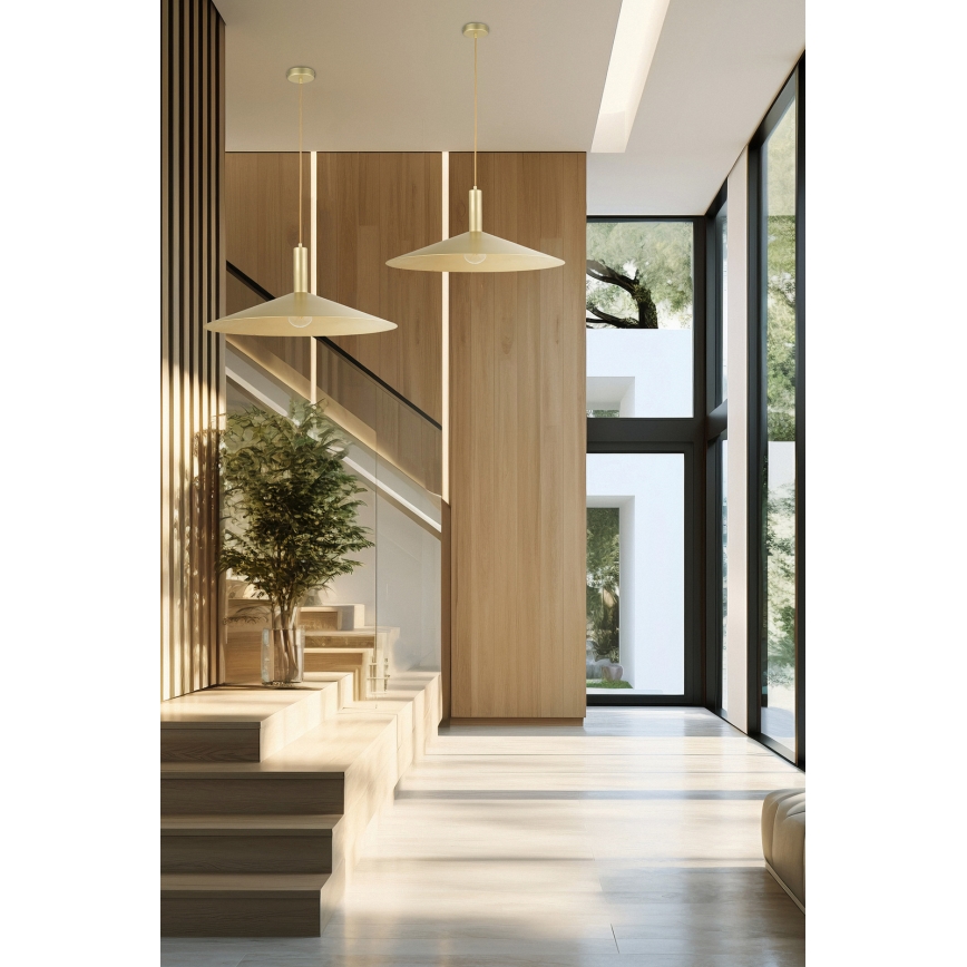 Luster na sajli CAPRI 1xE27/15W/230V pr. 70 cm zlatna