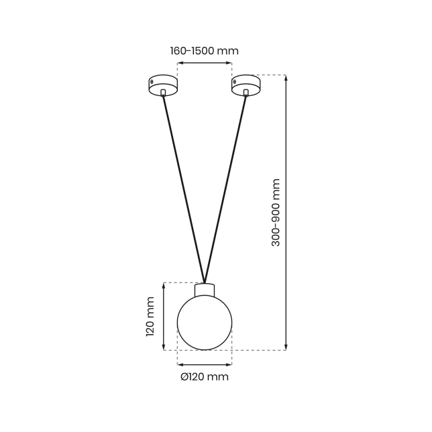 Luster na sajli CAPRI 1xG9/7W/230V