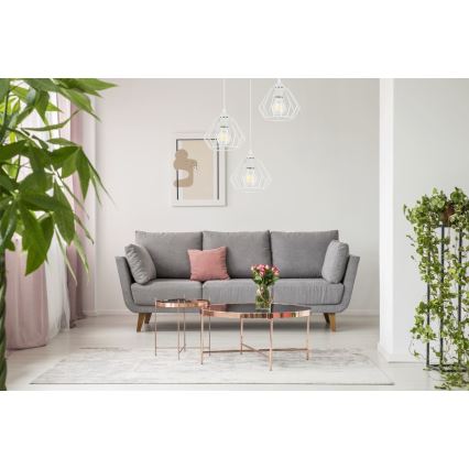 Luster na sajli CEED 3xE27/60W/230V bijela