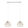Luster na sajli CEED GOLD 2xE27/60W/230V bijela/zlatna