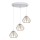 Luster na sajli CEED GOLD 3xE27/60W/230V pr. 45 cm bijela/zlatna