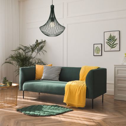 Luster na sajli CESTA 1xE27/60W/230V zelena