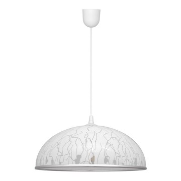 Luster na sajli CIRCLE 1xE27/15W/230V bijela