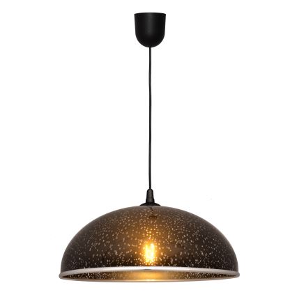 Luster na sajli CIRCLE 1xE27/15W/230V crna